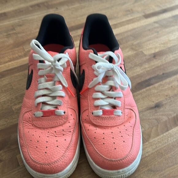 Nike Air Force One Pink Gaze Mens Shoe Excellent Condition Size 10 - Picture 1 of 11